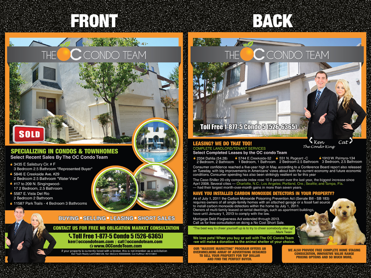 Diseño de Flyer por Sarmishtha Chattopadhyay_loginchange para Exit Team Realty | Diseño #1922124