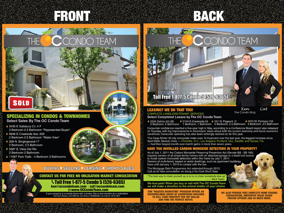Flyer-Design von Sarmishtha Chattopadhyay_loginchange für Exit Team Realty | Design #1930541