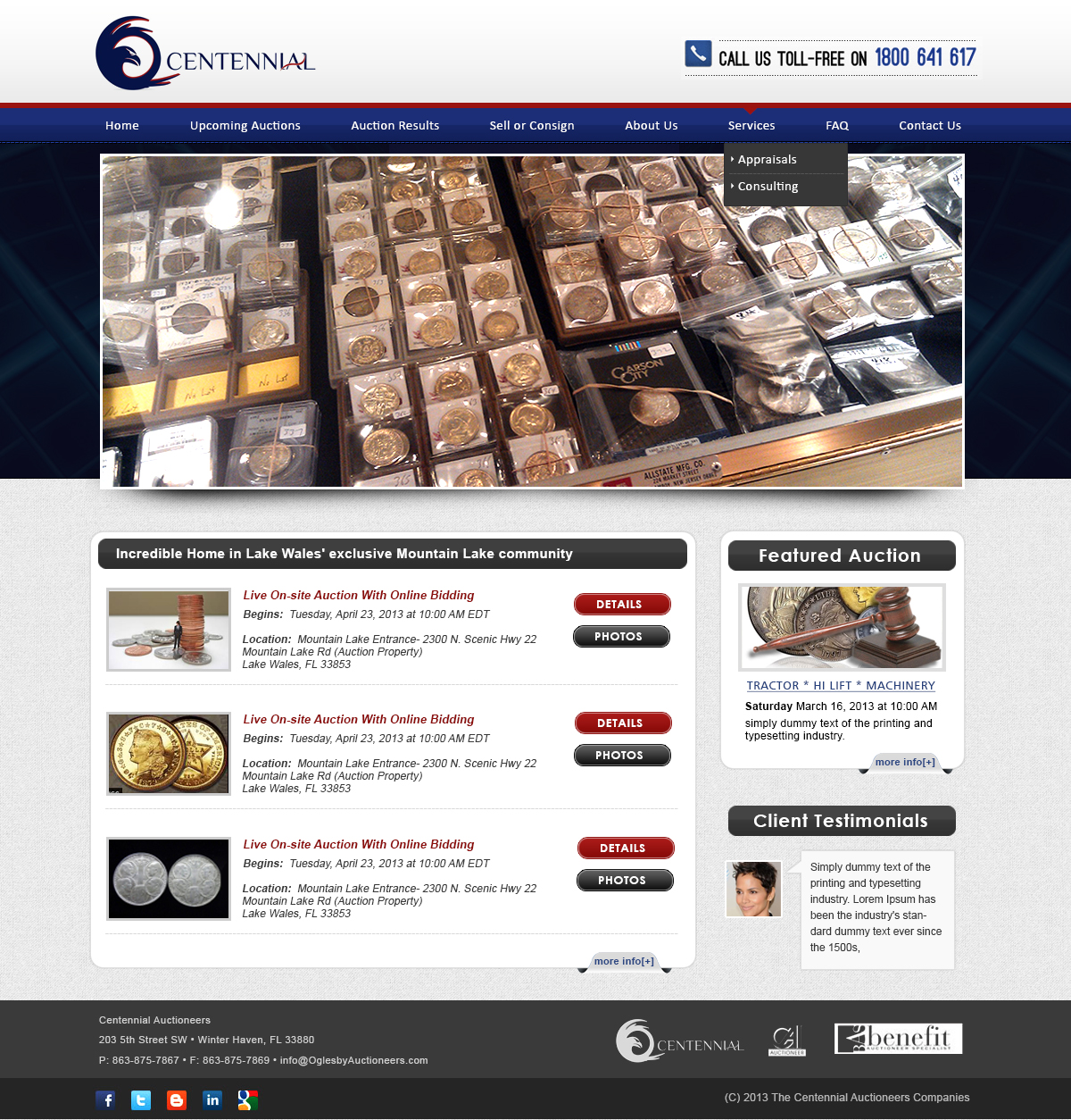 Wordpress Design by webxvision for AuctionServices.com, Inc. | Design #1908308