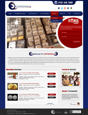 Wordpress Design by webxvision for AuctionServices.com, Inc. | Design: #1916801