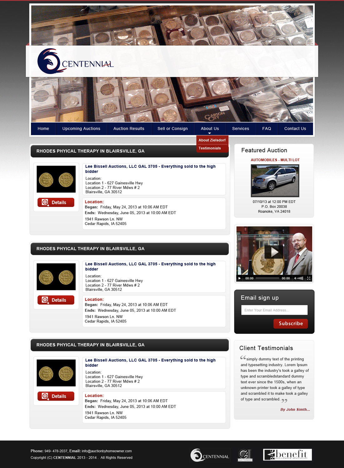 Wordpress Design by Creative X Designs for AuctionServices.com, Inc. | Design #1916381