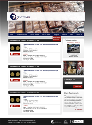 Wordpress Design by Creative X Designs for AuctionServices.com, Inc. | Design: #1916381