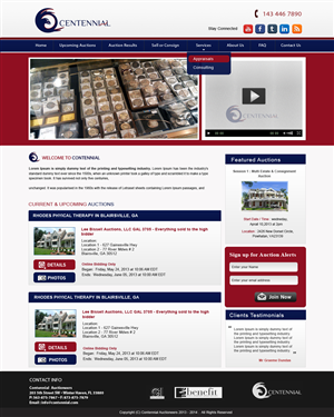Wordpress Design by Creative X Designs for AuctionServices.com, Inc. | Design: #1916468