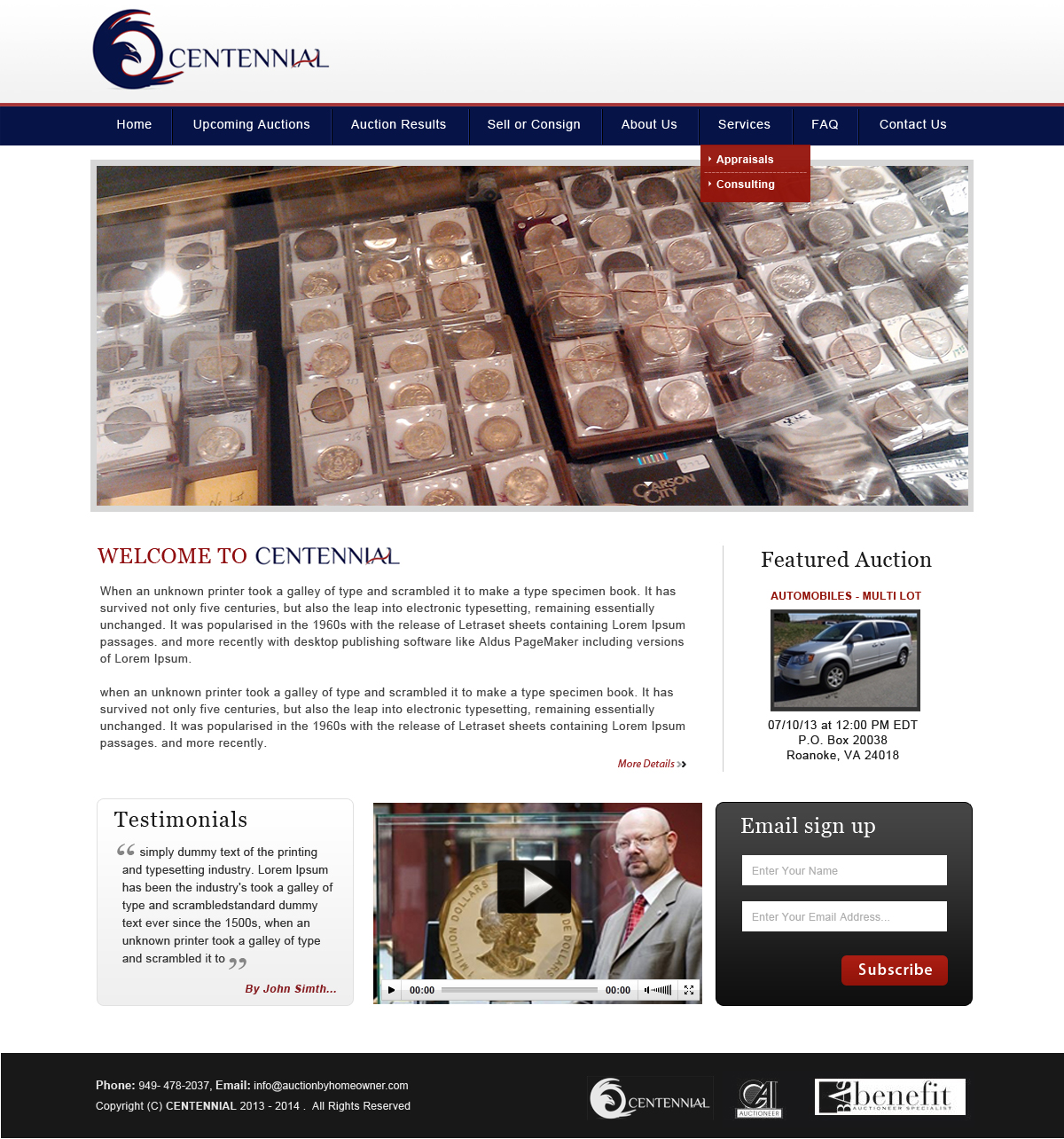 Wordpress Design by Creative X Designs for AuctionServices.com, Inc. | Design #1916585