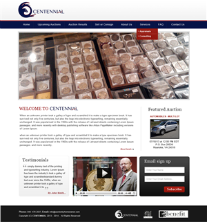 Wordpress Design by Creative X Designs for AuctionServices.com, Inc. | Design: #1916585