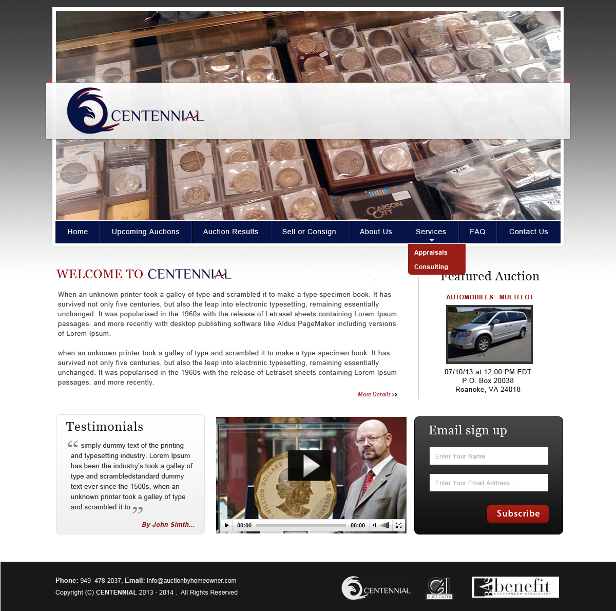 Diseño Wordpress por Creative X Designs para AuctionServices.com, Inc. | Diseño #1917498