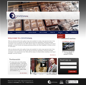 Wordpress Design by Creative X Designs for AuctionServices.com, Inc. | Design: #1917498