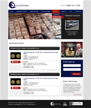 Wordpress Design by Creative X Designs for AuctionServices.com, Inc. | Design: #1917725