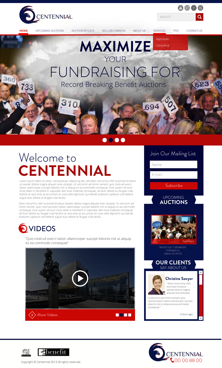 Diseño Wordpress por Behriatech para AuctionServices.com, Inc. | Diseño #1909835