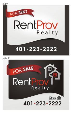 Signage Design by Design-Er. for RentProv Realty | Design: #7618485