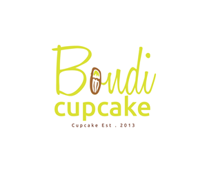 Bondi Cupcake est. 2013 (plus subtext - gluten free, wheat free, etc etc) | Logo Design by Mandarina