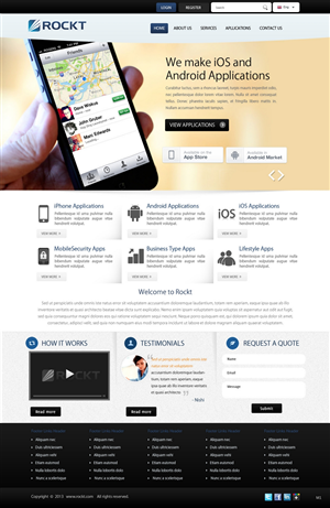 Web Design by pb for Rockt | Design: #1894052