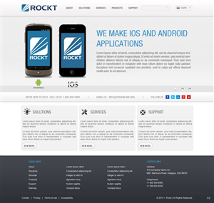 Web Design by pb for Rockt | Design: #1894056