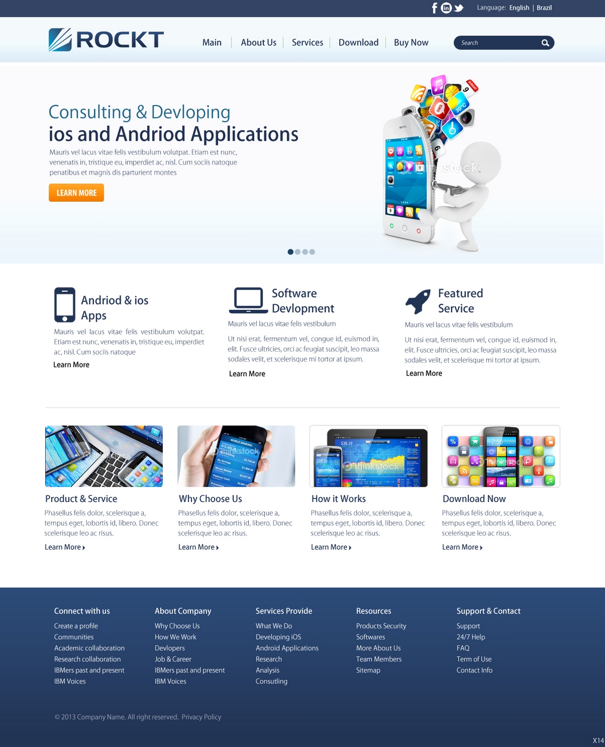 Web Design by pb for Rockt | Design: #1894063