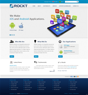 Web Design by pb for Rockt | Design: #1900410