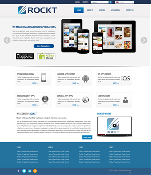 Web Design by pb for Rockt | Design: #1905652