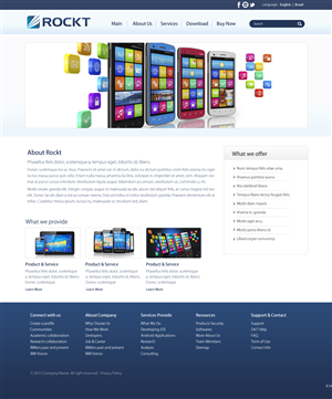 Web Design by pb for Rockt | Design: #2031002