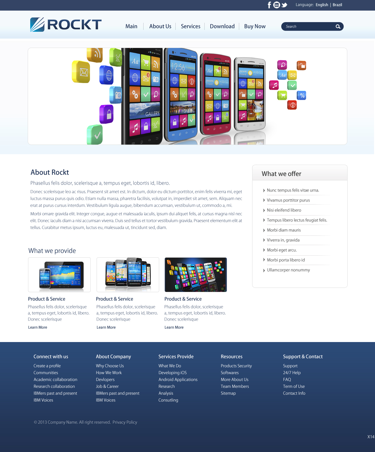 Web Design by pb for Rockt | Design #2068093