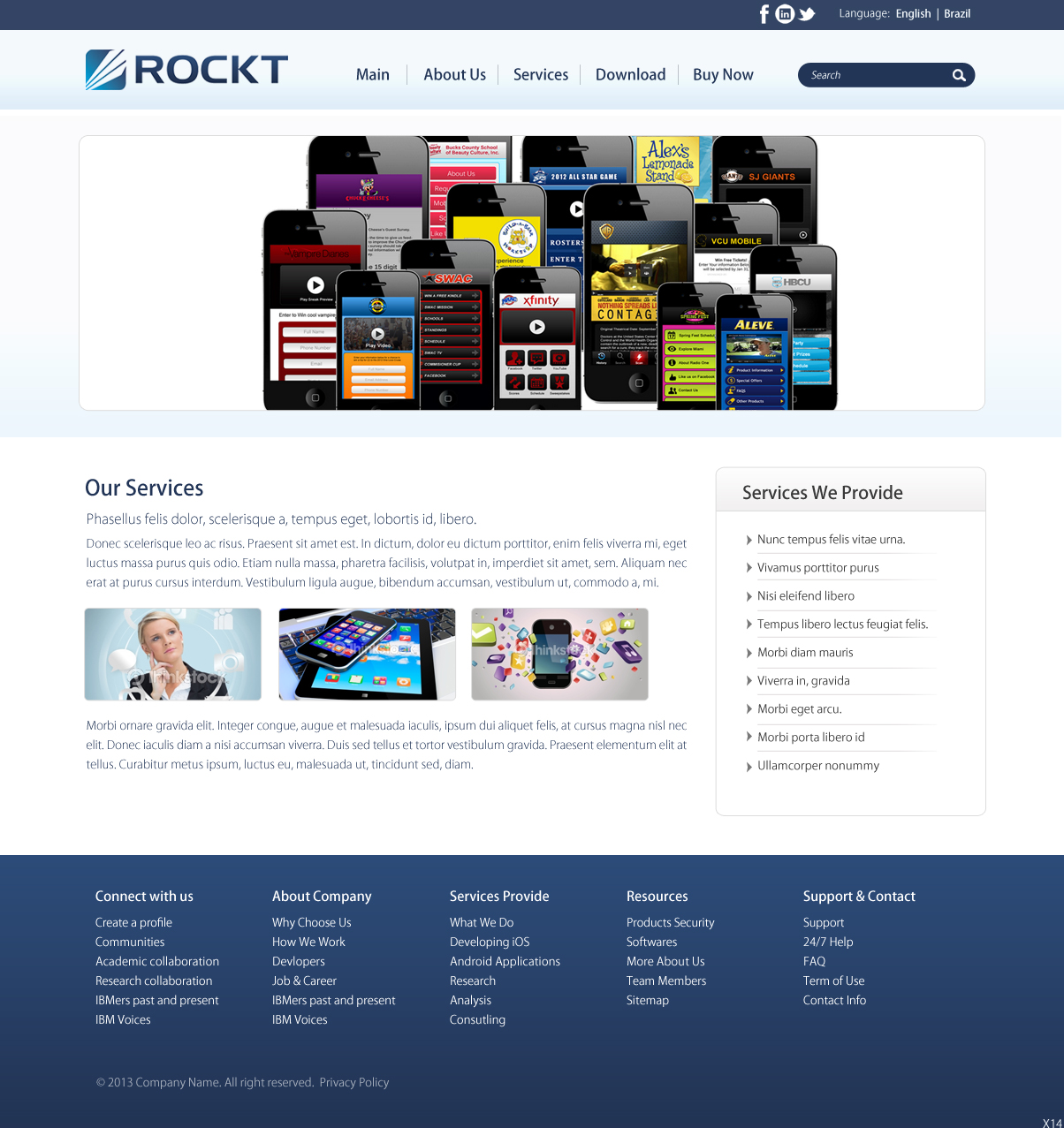 Web Design by pb for Rockt | Design #2068100