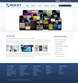 Web Design by pb for Rockt | Design: #2068100