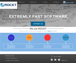 Web Design by laurage for Rockt | Design: #1933415