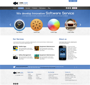 UseLogic Software (a new software house) needs a Wordpress web site