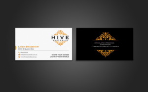 Business Card Design by chandrayaan.creative for HIVE AUSTRALIA | Design: #7613830