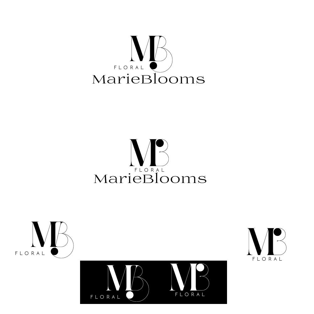 Logo Design by cadwina for Marie Blooms Floral | Design #8156641