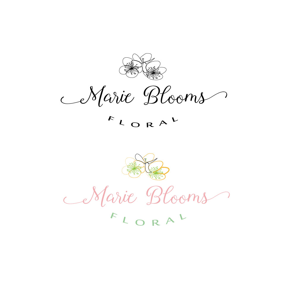 Logo Design by cadwina for Marie Blooms Floral | Design #8169721