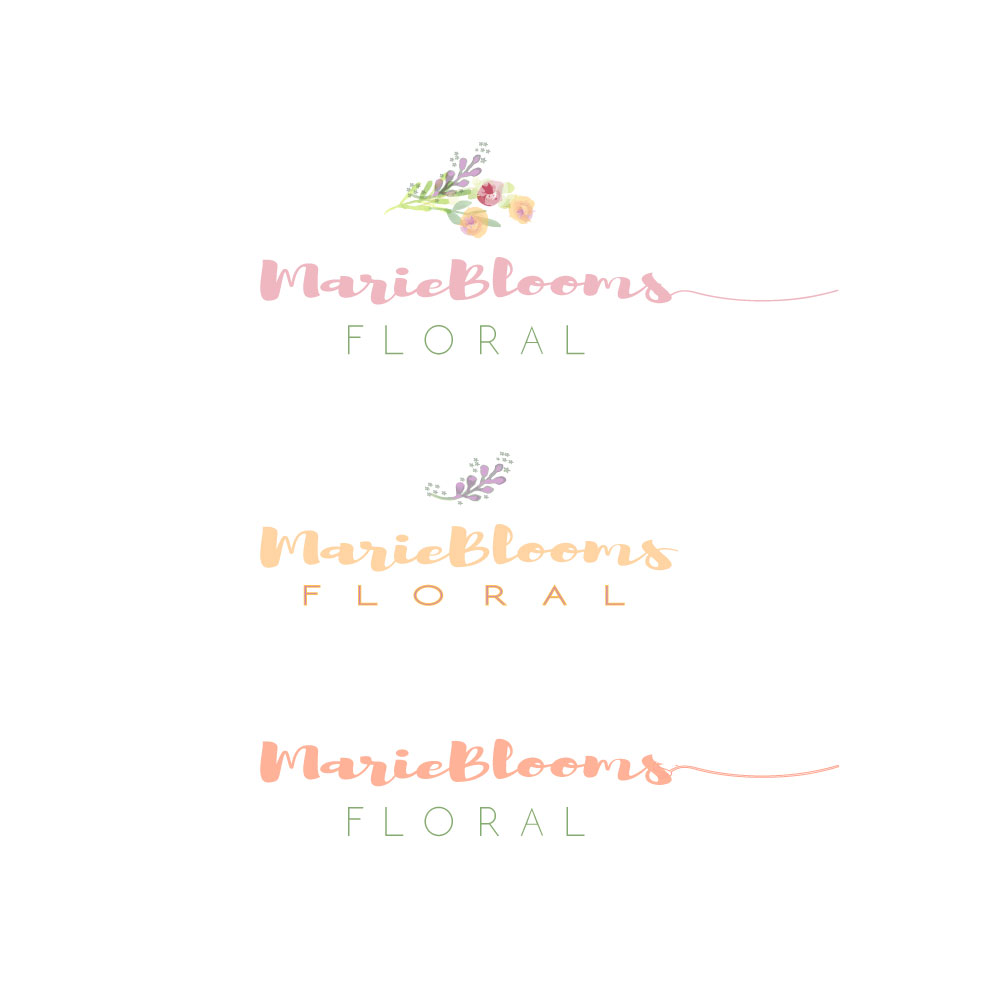 Logo Design by cadwina for Marie Blooms Floral | Design #8169722