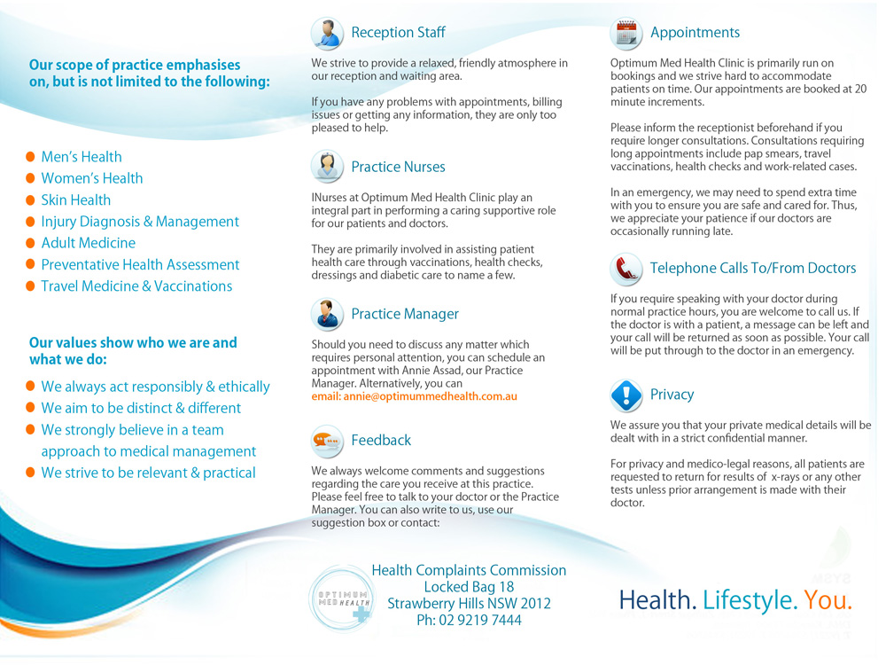 Flyer Design by uk for Optimum Med Health Clinic | Design #1895719