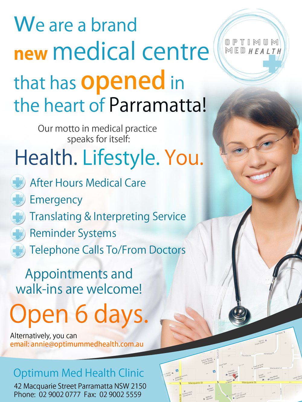 Flyer Design by uk for Optimum Med Health Clinic | Design #1902339