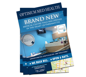 Flyer Design by NatPearlDesigns for Optimum Med Health Clinic | Design: #1900440