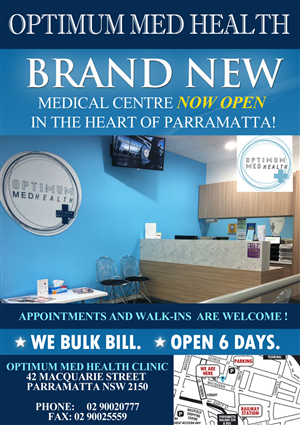 Flyer Design by NatPearlDesigns for Optimum Med Health Clinic | Design: #1905979