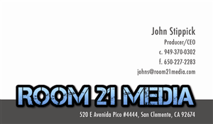 Diseño de Tarjeta de Presentación por KMK ARTS para Room 21 Media | Diseño: #1894385