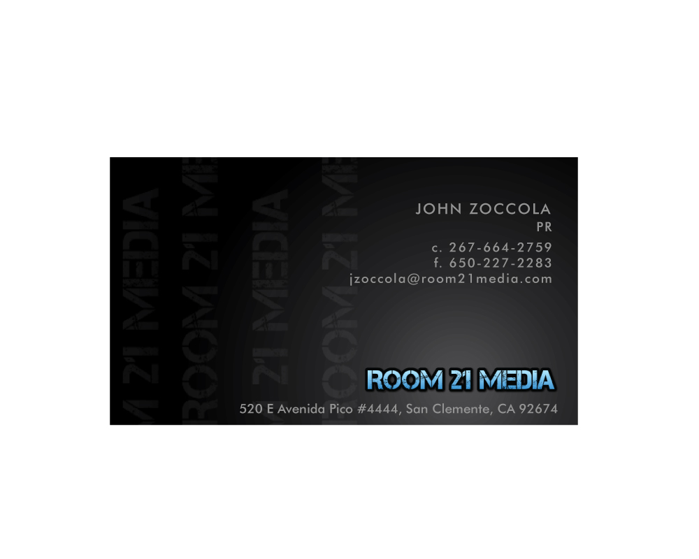 Diseño de Tarjeta de Presentación por Kreative Krow para Room 21 Media | Diseño #1898364