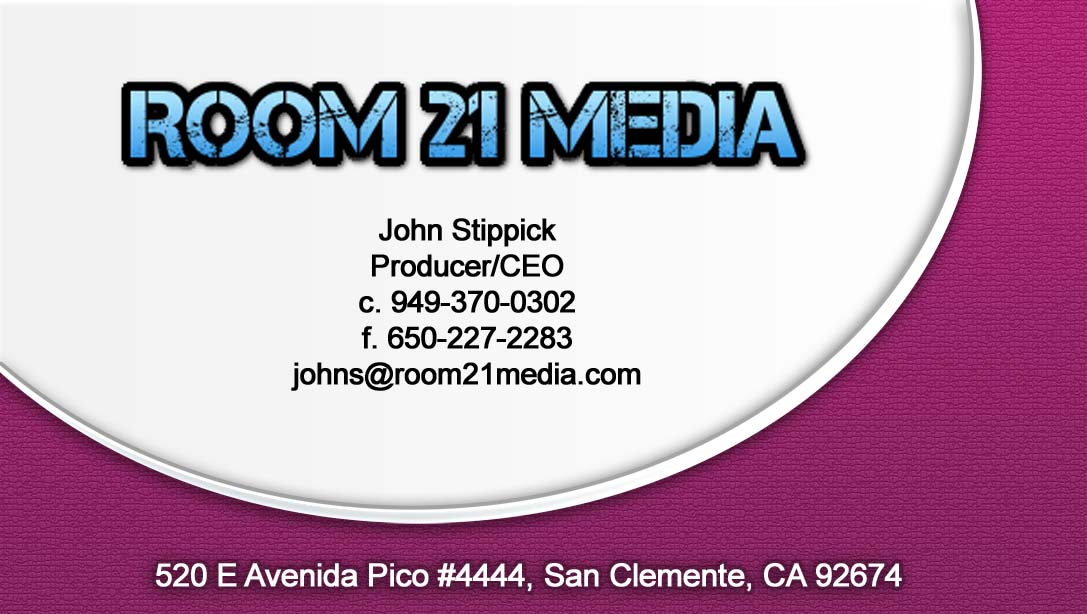 Diseño de Tarjeta de Presentación por Akaram Advertising para Room 21 Media | Diseño #1896454