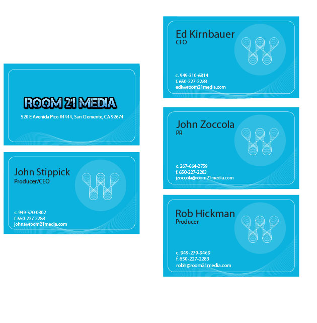 Business Card Design by sona for Room 21 Media | Design #1896790