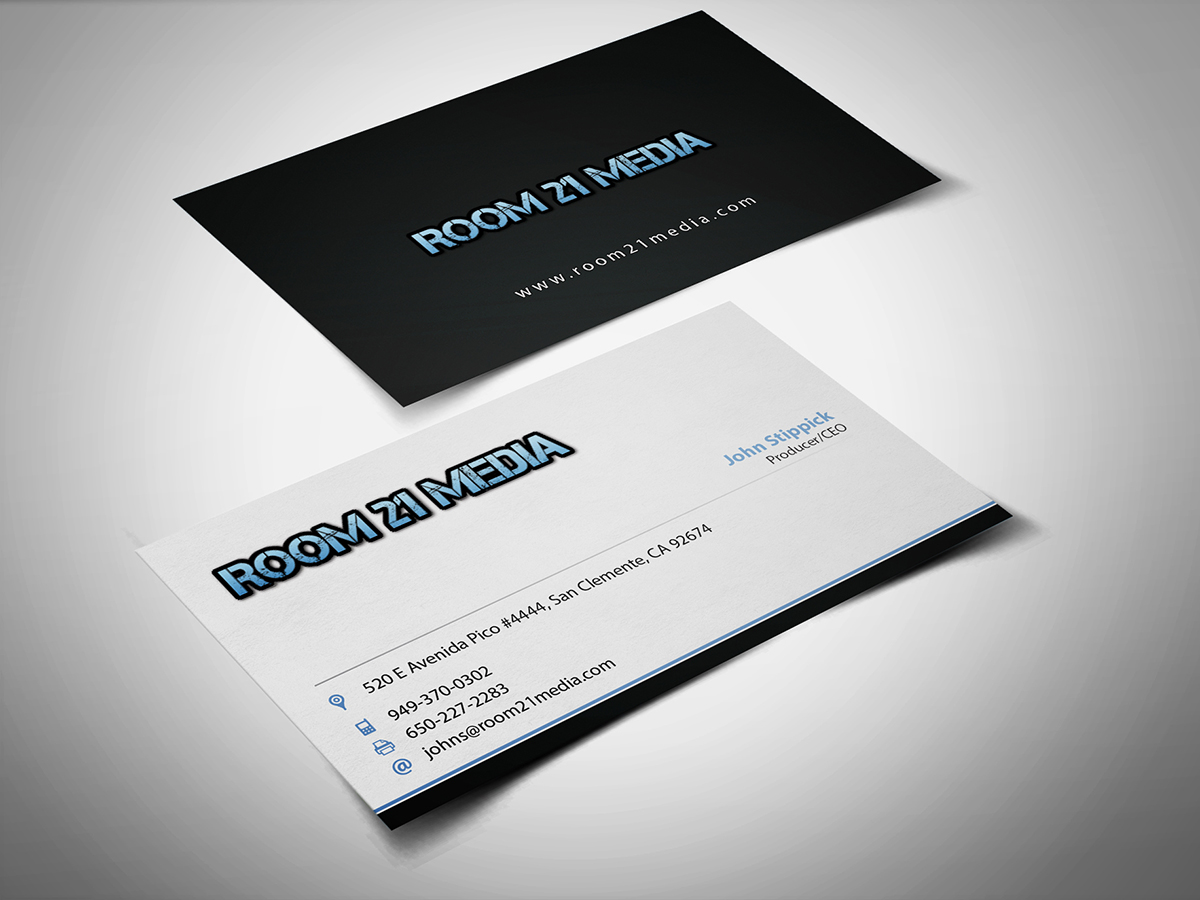 Business Card Design by BrandWar for Room 21 Media | Design #1891218
