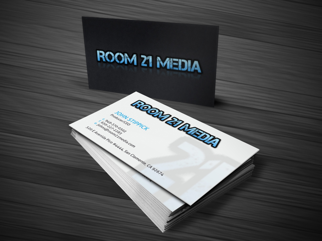 Diseño de Tarjeta de Presentación por Atvento Graphics para Room 21 Media | Diseño #1892005