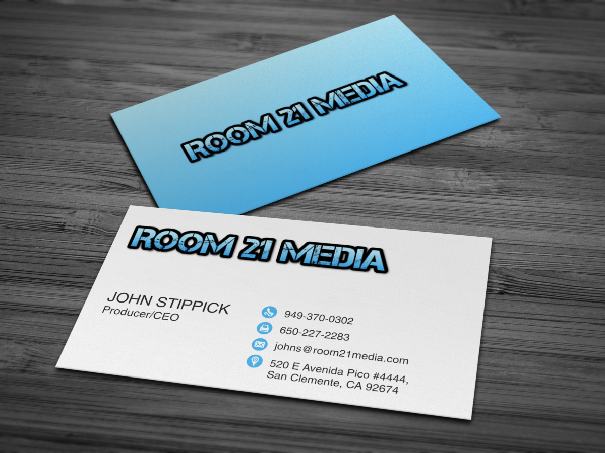 Business Card Design by HYPdesign for Room 21 Media | Design #1892064