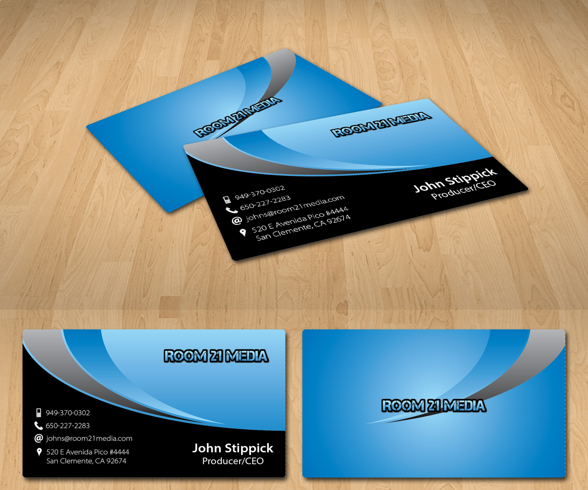 Diseño de Tarjeta de Presentación por Radu Borzea para Room 21 Media | Diseño #1892670