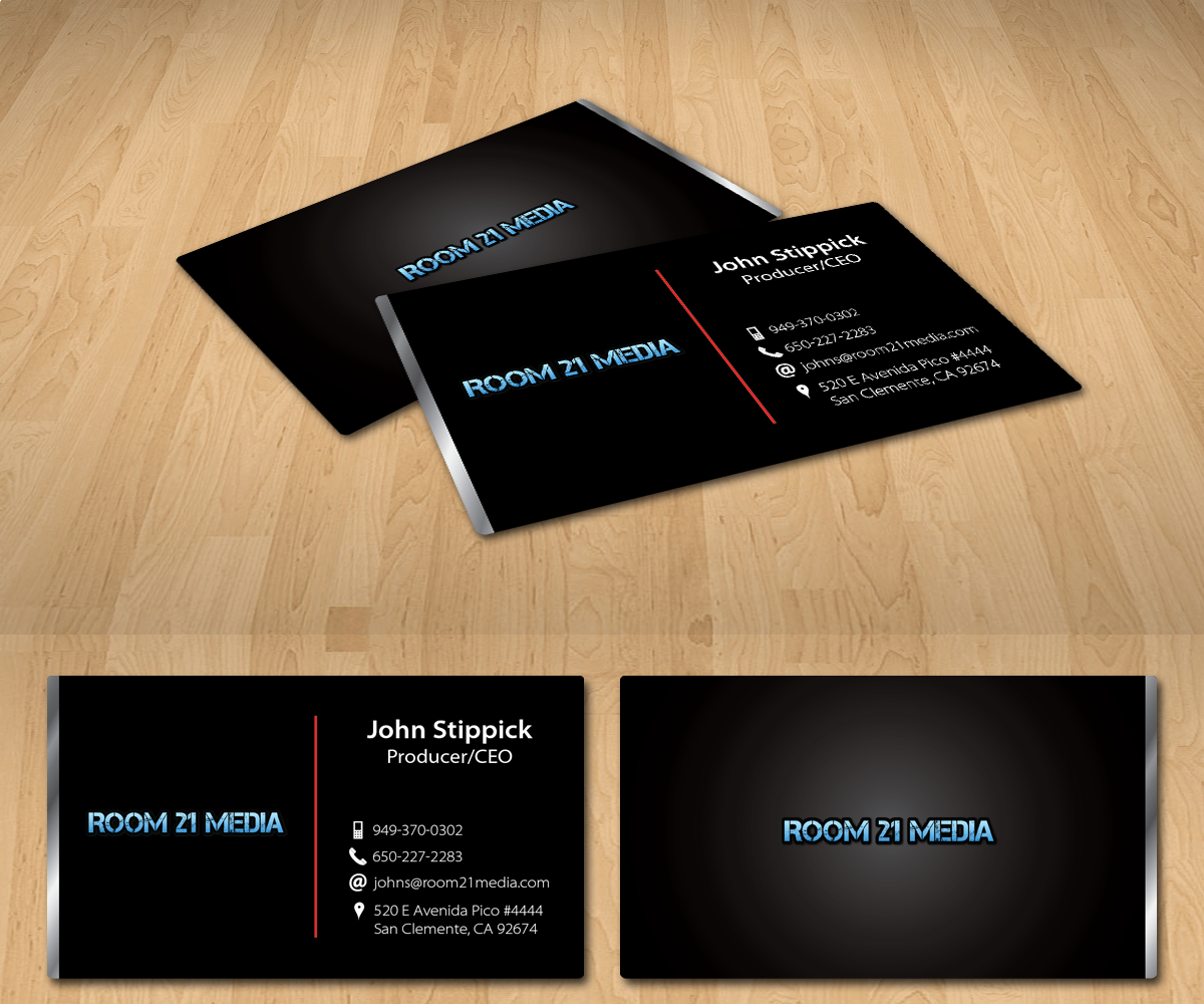 Diseño de Tarjeta de Presentación por Radu Borzea para Room 21 Media | Diseño #1892800