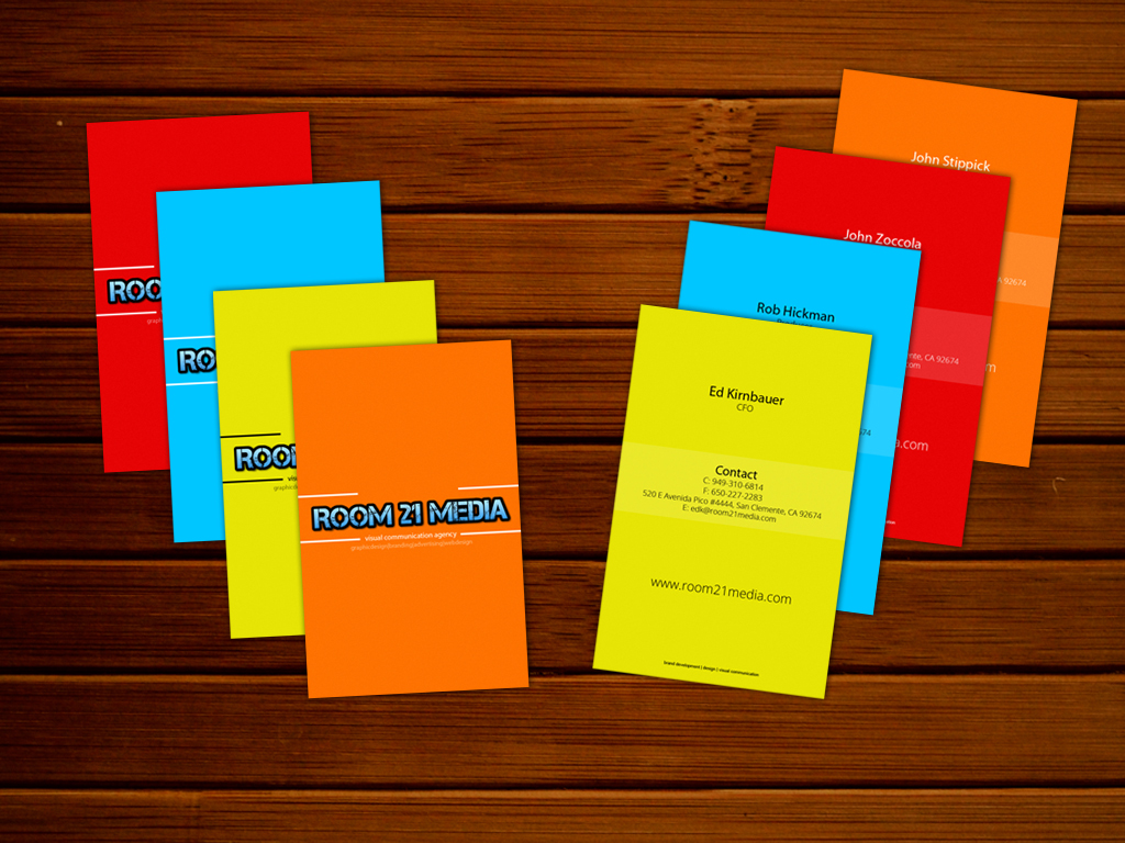 Diseño de Tarjeta de Presentación por Hammad Siddiqui para Room 21 Media | Diseño #1892737