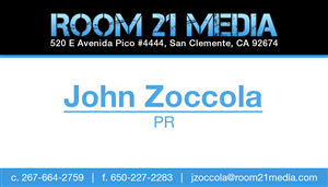 Diseño de Tarjeta de Presentación por dickenArt para Room 21 Media | Diseño: #1893222