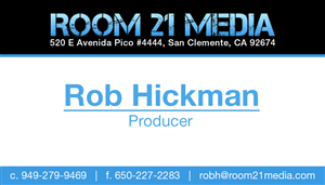 Diseño de Tarjeta de Presentación por dickenArt para Room 21 Media | Diseño: #1893229