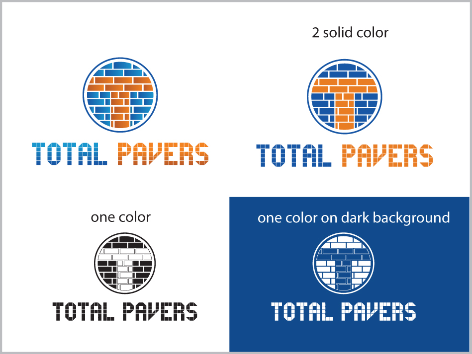 Logo Design by whitepaper for TOTAL PAVERS | Design #1939588