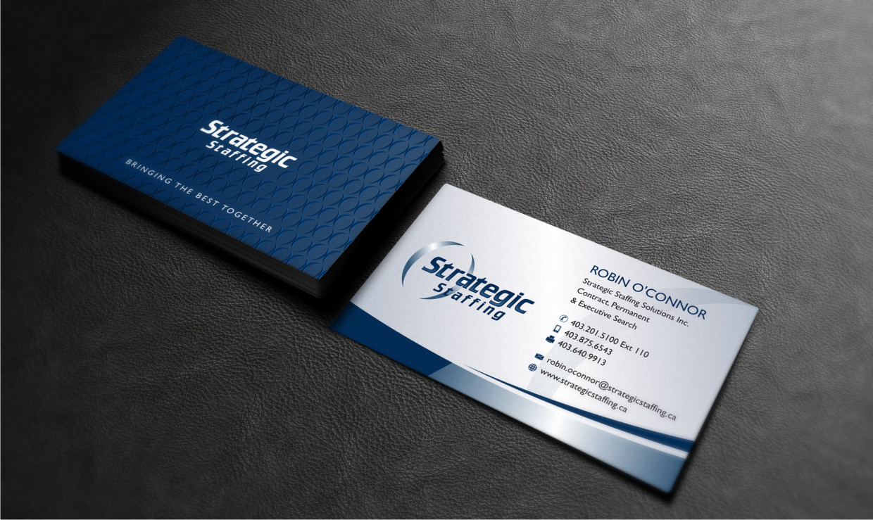 Business Card Design by Atvento Graphics for Strategic Staffing Solutions Inc | Design #1951297