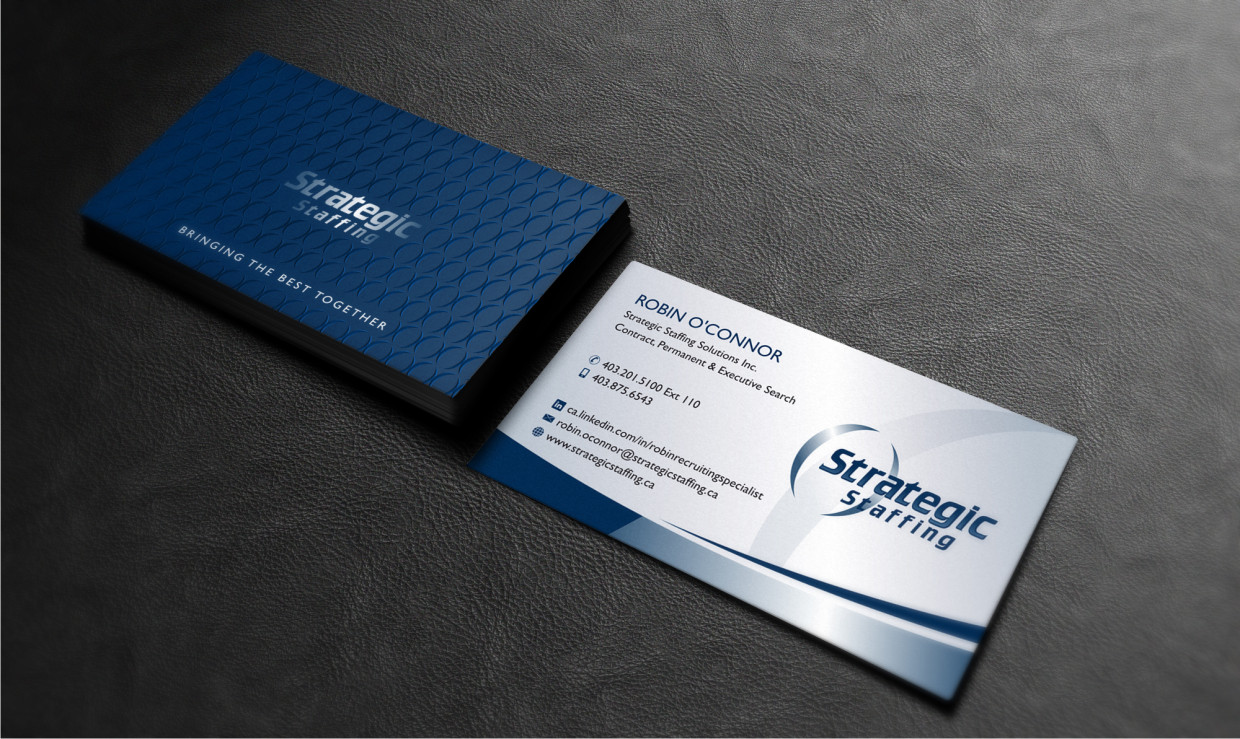 Business Card Design by Atvento Graphics for Strategic Staffing Solutions Inc | Design #1953415