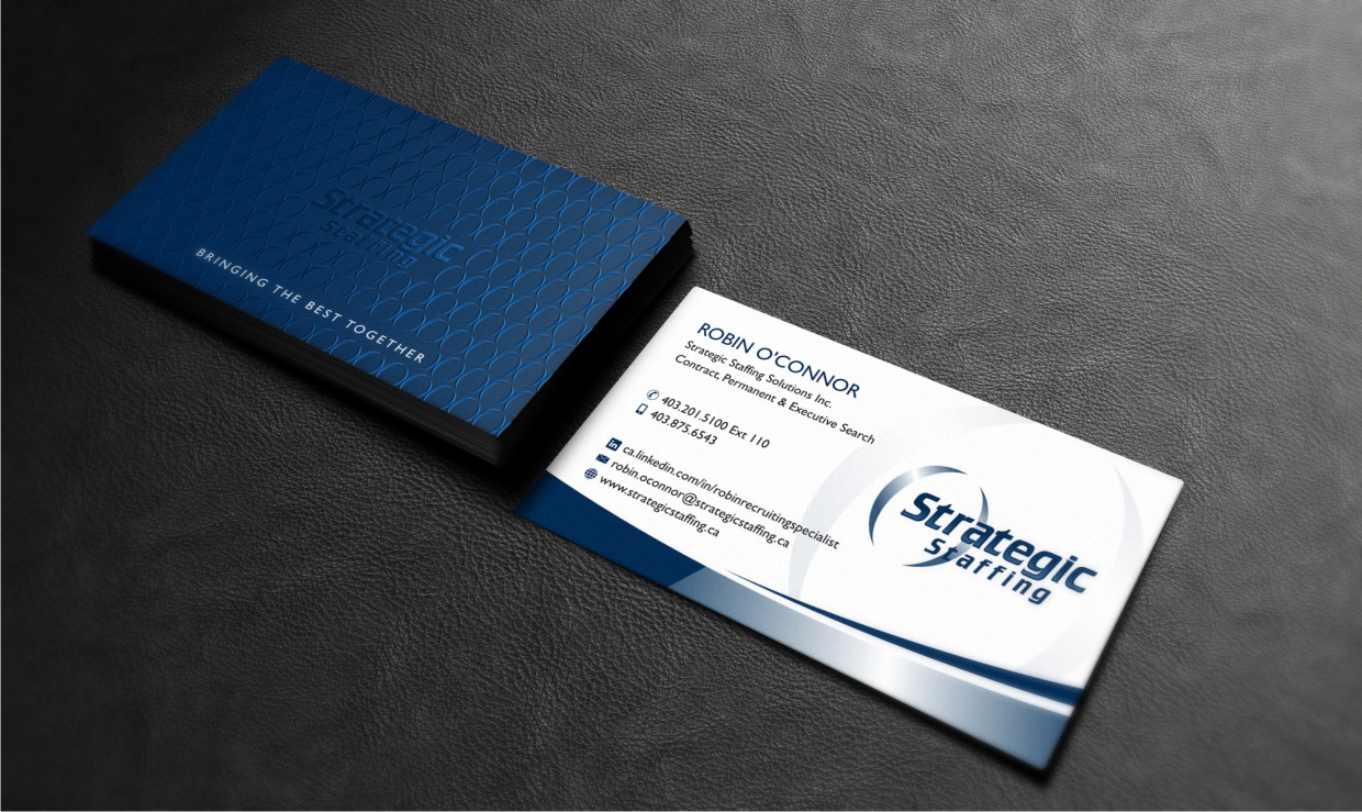 Business Card Design by Atvento Graphics for Strategic Staffing Solutions Inc | Design #1954545